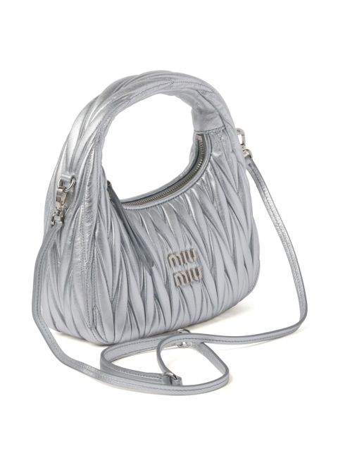 Miu Miu Wander matelassé tote bag - Silver