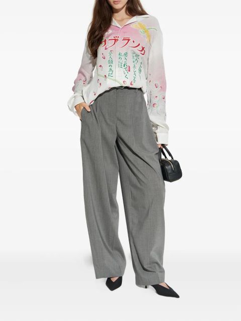 Casablanca printed silk shirt - White - zdjęcie produktu nr 2