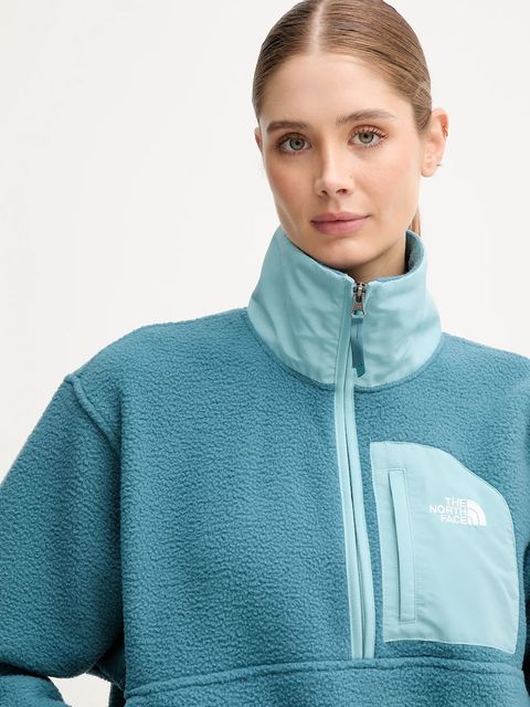 The North Face bluza Yumiori Off damska kolor zielony gładka NF0A8EV0E311