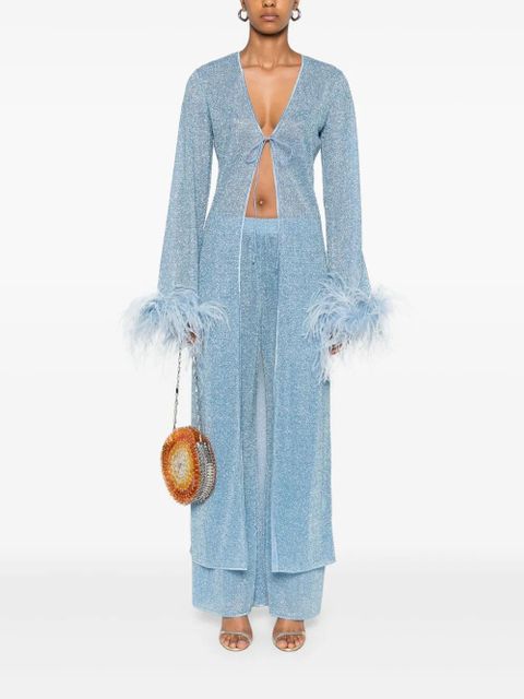 Oséree Lumière Plumage coat - Blue