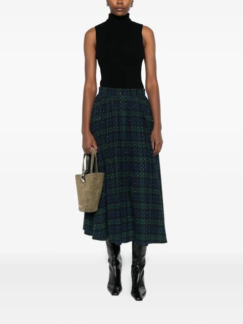 Maje ribbed sleeveless turtleneck top - Black