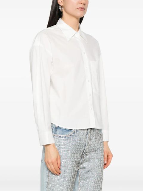 AGOLDE Naya cropped shirt - White