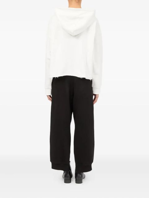 MM6 Maison Margiela Numbers-print hoodie - White