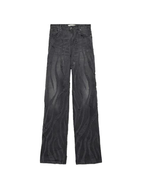 Blumarine distressed baggy jeans - Black - zdjęcie produktu nr 1