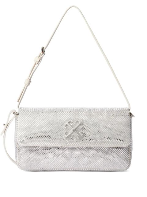 Off-White Jitney Shoulder 0.7 Strass shoulder bag - Silver - zdjęcie produktu nr 1