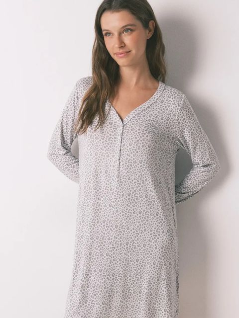 women'secret koszula nocna damska kolor biały 4442115