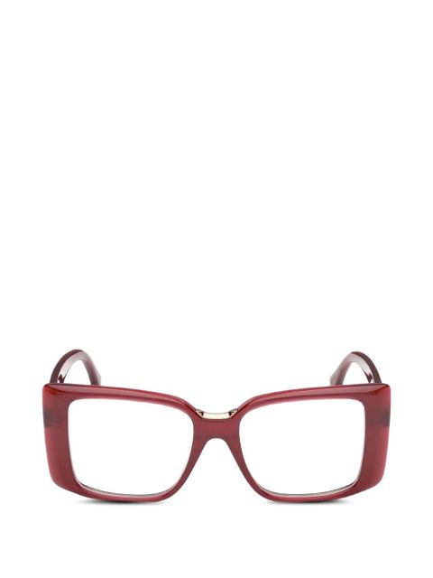 Max Mara Eyewear square-frame glasses - Red - zdjęcie produktu nr 1