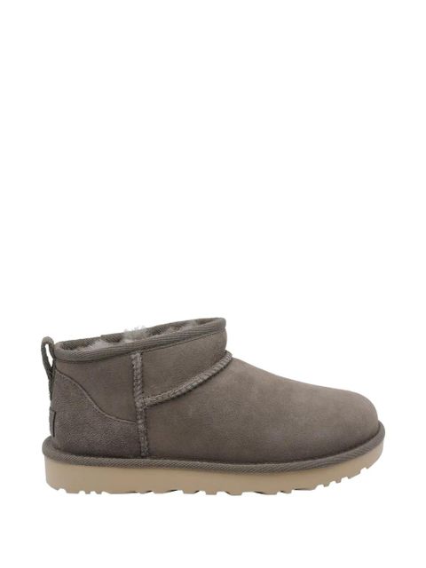 UGG Classic Ultra Mini round-toe logo ankle boots - Grey - zdjęcie produktu nr 1