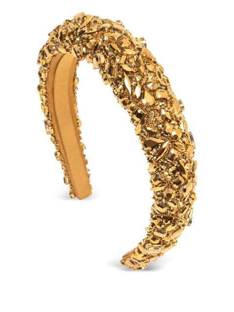 Jennifer Behr Czarina embellished headband - Gold - zdjęcie produktu nr 1