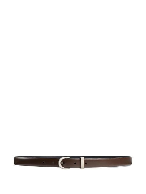 KHAITE Luna leather belt - Brown