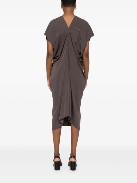 MM6 Maison Margiela draped dress - Green