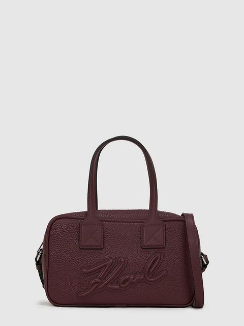 Karl Lagerfeld torebka K/SKUARE kolor bordowy A4W30047 - zdjęcie produktu nr 1