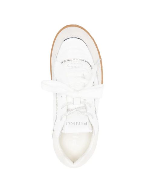 PINKO Gea panelled sneakers - White