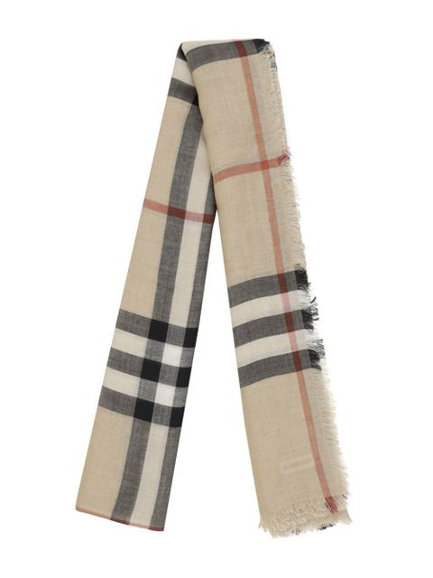 Burberry check-pattern scarf - Neutrals - zdjęcie produktu nr 2