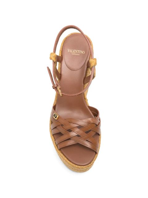 Valentino Garavani leather sandals - Brown