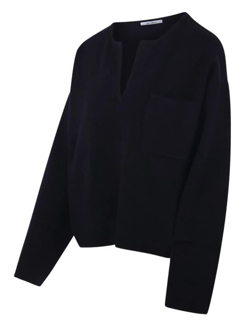 Max Mara pocket V-neck sweater - Blue - zdjęcie produktu nr 2