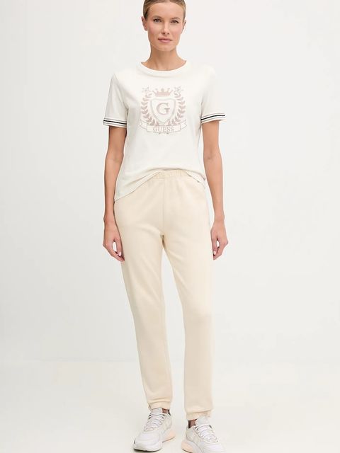 Guess t-shirt MURIEL damski kolor beżowy V5BI08 J1314 - zdjęcie produktu nr 2