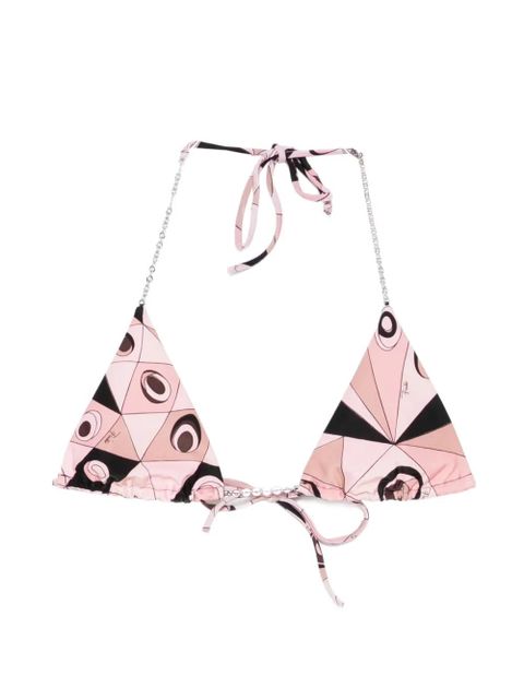 PUCCI Occhi chain triangle bikini top - Pink - zdjęcie produktu nr 1