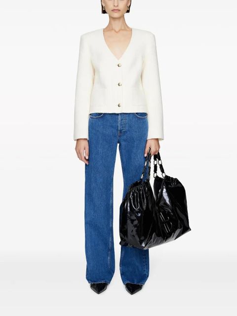 ANINE BING Anitta V-neck cardigan - White - zdjęcie produktu nr 2