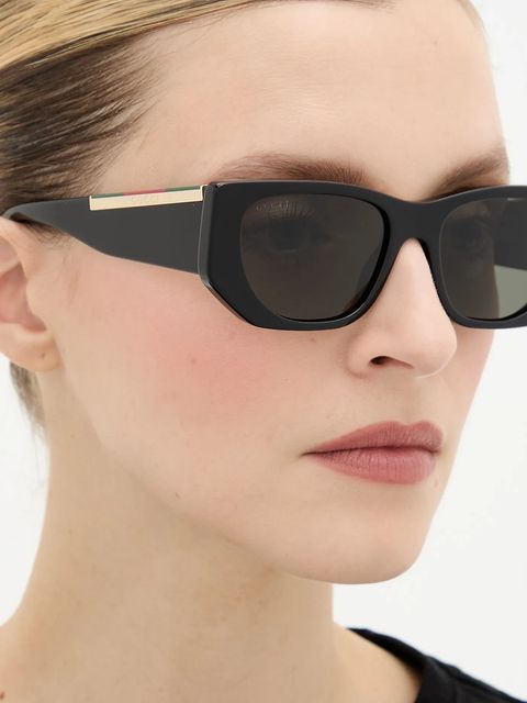 Gucci okulary przeciwsłoneczne damskie kolor czarny GG1959S