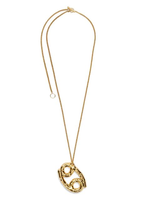 Jil Sander zodiac-sign pendant necklace - Gold - zdjęcie produktu nr 2