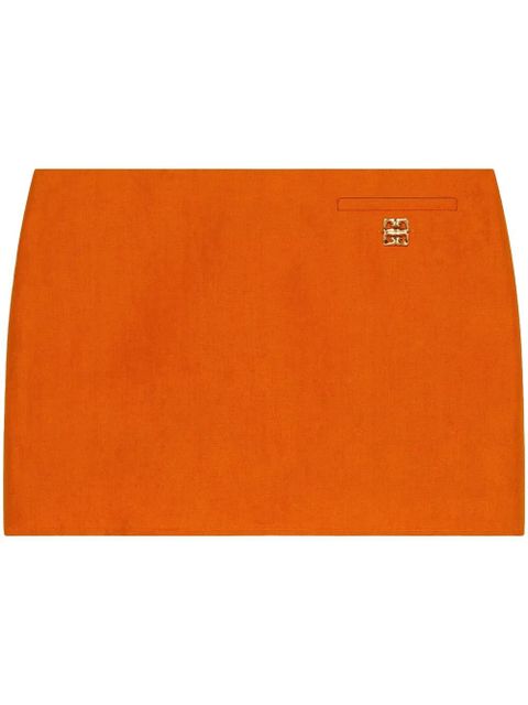Givenchy 4G-motif mini skirt - Orange - zdjęcie produktu nr 1