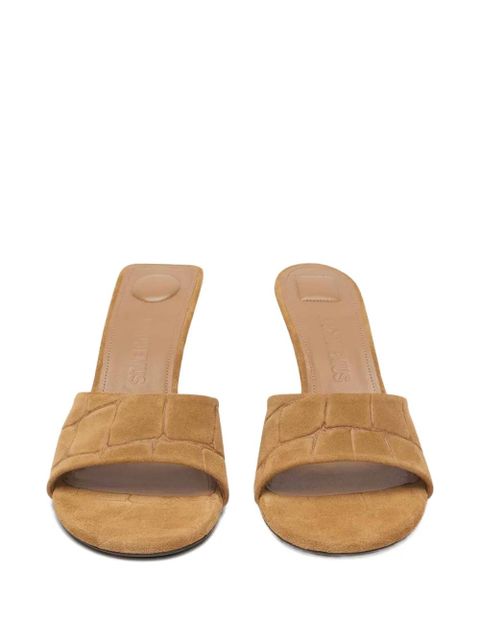 Jacquemus 70mm Cubisto mules - Brown