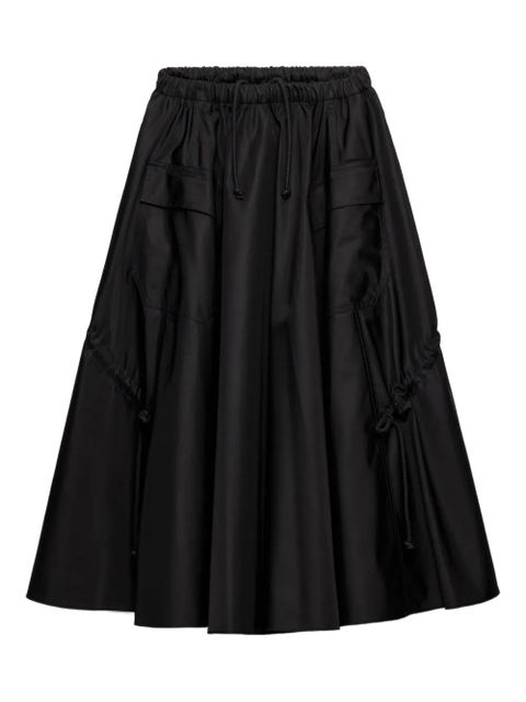 Prada patch-pocket drawstring midi skirt - Black - zdjęcie produktu nr 1