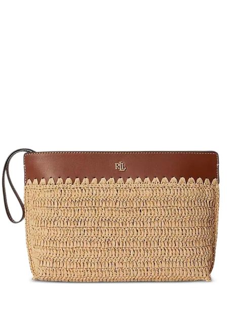 Lauren Ralph Lauren woven top handle purse - Neutrals - zdjęcie produktu nr 1