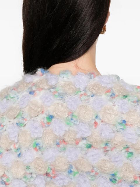 Blumarine bouclé jacket - Purple