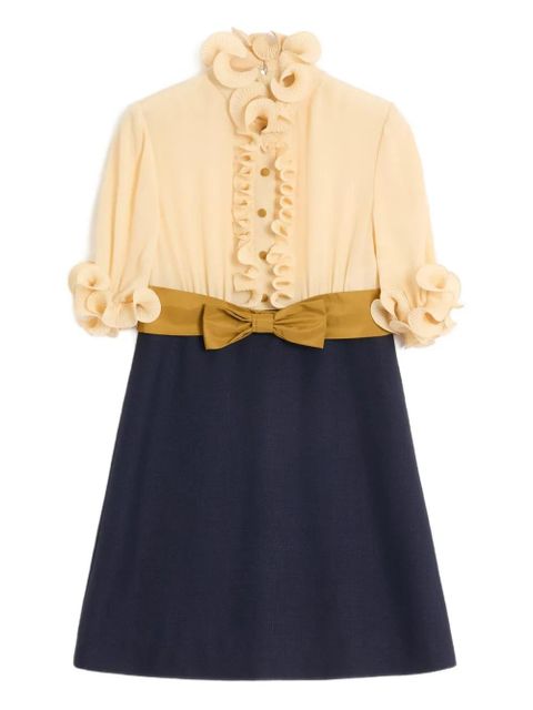 Valentino Garavani Crepe de Chine mini dress - Blue