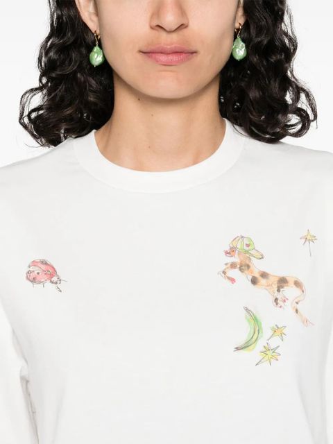 ALEMAIS graphic-print T-shirt - White