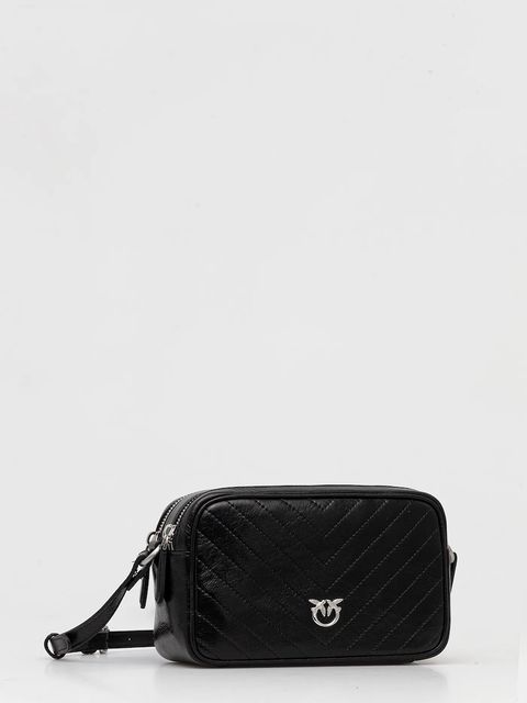 Pinko torebka skórzana kolor czarny 104336 A2JC - zdjęcie produktu nr 2