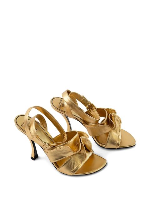 Valentino Garavani leather sandals - Gold