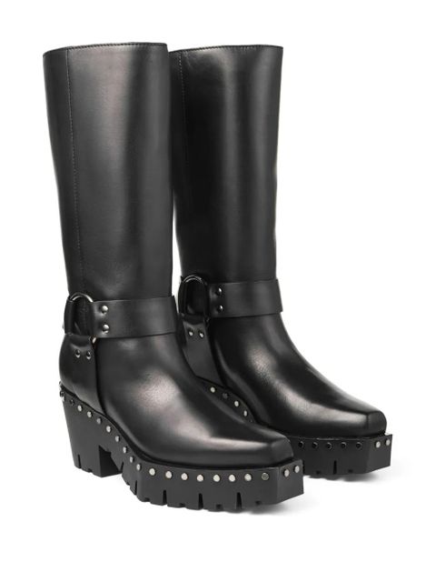 Jimmy Choo 75mm Quinn boots - Black - zdjęcie produktu nr 2