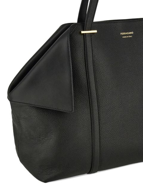 Ferragamo gold-tone tote bag - Black