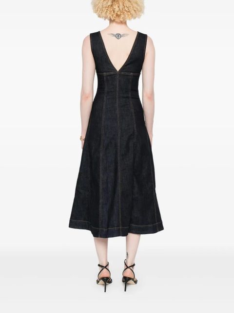 Self-Portrait denim dress - Blue