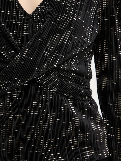 Morgan bluzka damska kolor czarny TCASHOU