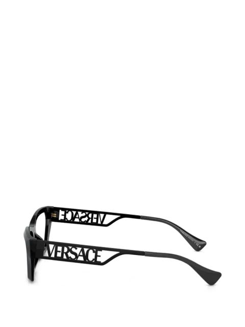 Versace Eyewear cut-out cat-eye glasses - Black