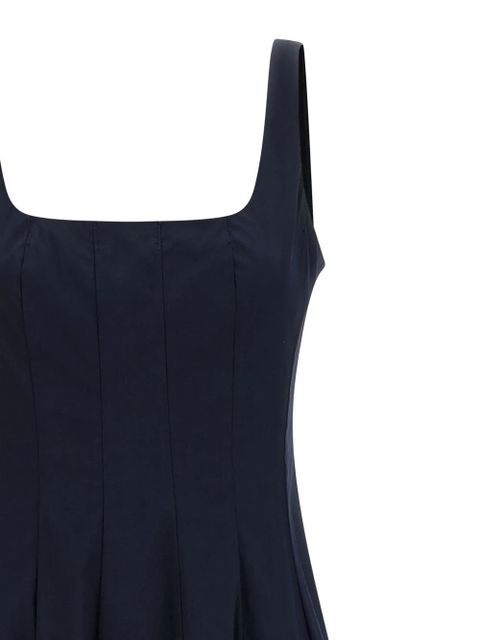 STAUD Wells flared midi dress - Blue