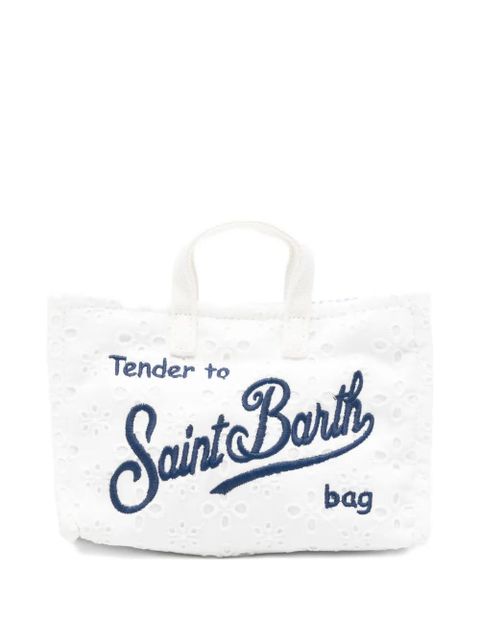 MC2 Saint Barth broderie-anglaise phone bag - White - zdjęcie produktu nr 1