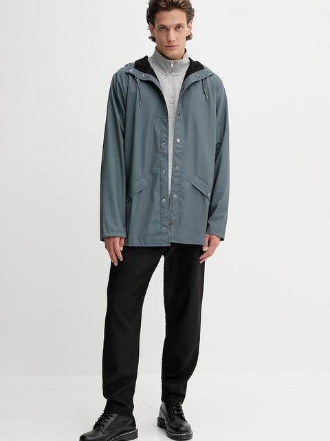 Rains kurtka 12010 Jacket kolor szary przejściowa 12010