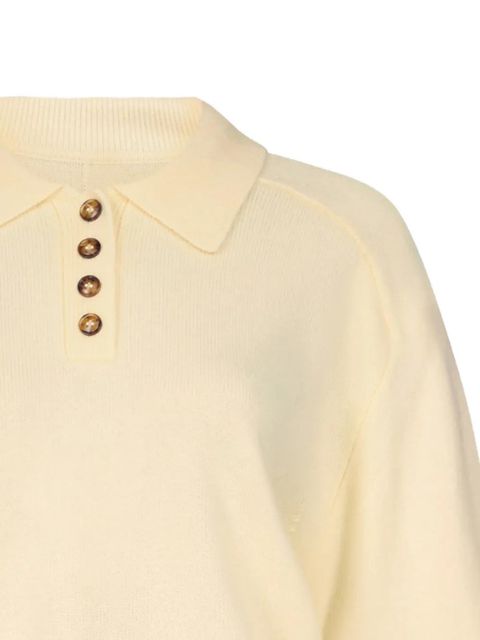 LouLou de Saison button polo top - Yellow - zdjęcie produktu nr 2