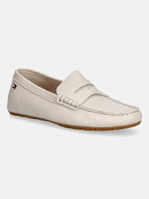 Tommy Hilfiger mokasyny damskie skórzane FLAG LEATHER DRIVER LOAFER - zdjęcie produktu nr 2