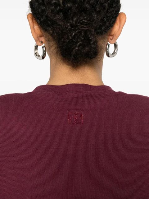 Magda Butrym fine-ribbed bodysuit - Red