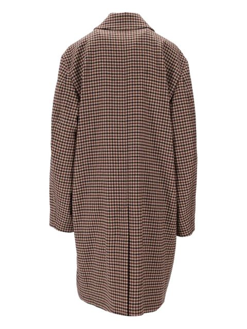Saint Laurent Vichy checked mac coat - Brown - zdjęcie produktu nr 2