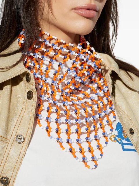 ETRO beaded bandana - Gold
