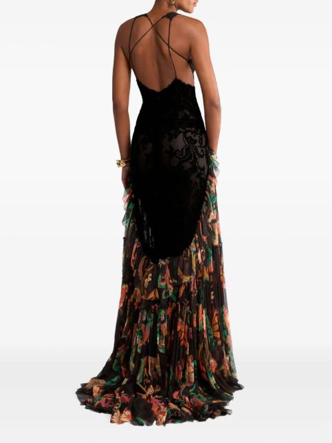 ETRO floral print dress - Black
