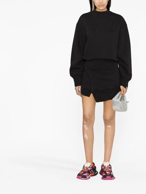 The Attico asymmetric long-sleeved jumper dress - Black - zdjęcie produktu nr 2