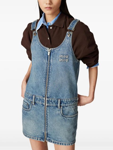 Miu Miu denim mini dress - Blue